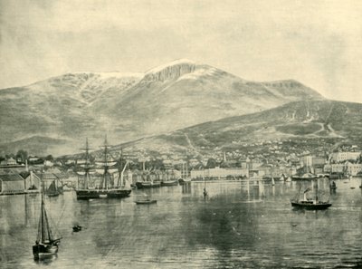 霍巴特（Hobart），来自海湾，1901年。 作者 不明