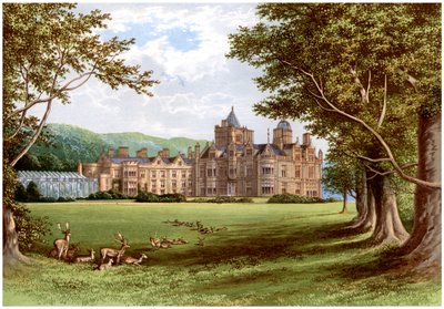 坎布里亚郡霍尔克霍尔（Holker Hall），德文郡公爵的住所，c1880年 作者 不明