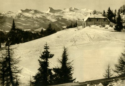 奥地利施蒂里亚州Dachstein的Hollhaus，约建于1935年。 作者 不明