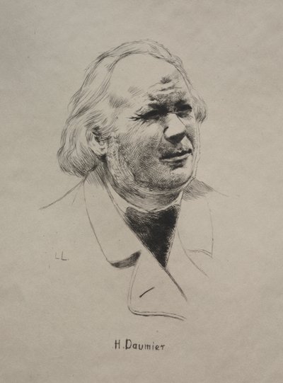 诺诺·道米（HonoréDaumier），1800年代。 作者 不明