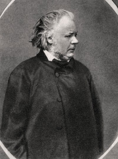 法国艺术家奥诺·多米耶（Honor Daumier），1868年 作者 不明