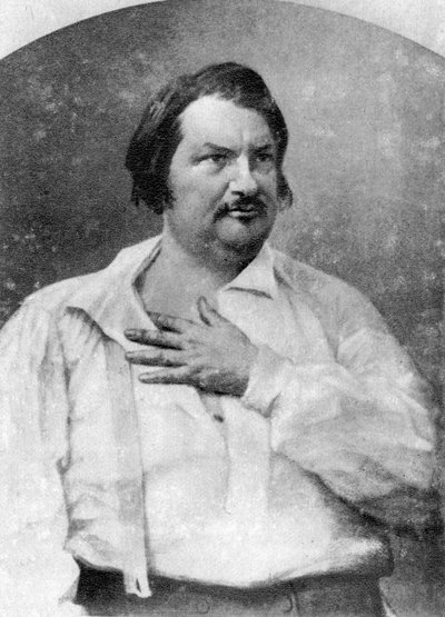 法国小说家Honore de Balzac，c1845-1890 作者 不明