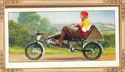 卧式自行车，1939年 作者 不明