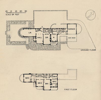 已故约翰·普罗克特（John Procter）于伯恩桥的伯恩桥之家，1942年 作者 不明