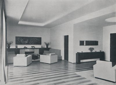 鲁道夫·弗兰克尔（Rudolf Frankel）在布加勒斯特的房子-客厅，1942年 作者 不明