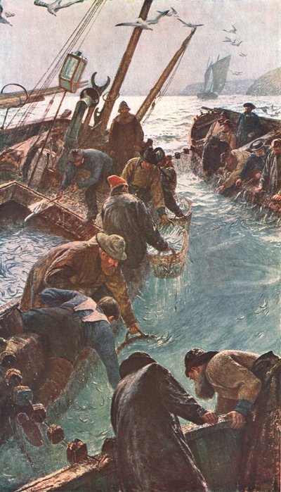 《我们如何抓住皮尔查兹》，1895年，c1902。 作者 不明