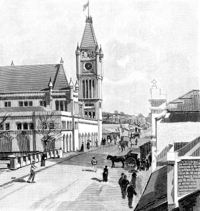 Howick Street，珀斯，澳大利亚，1886年 作者 不明