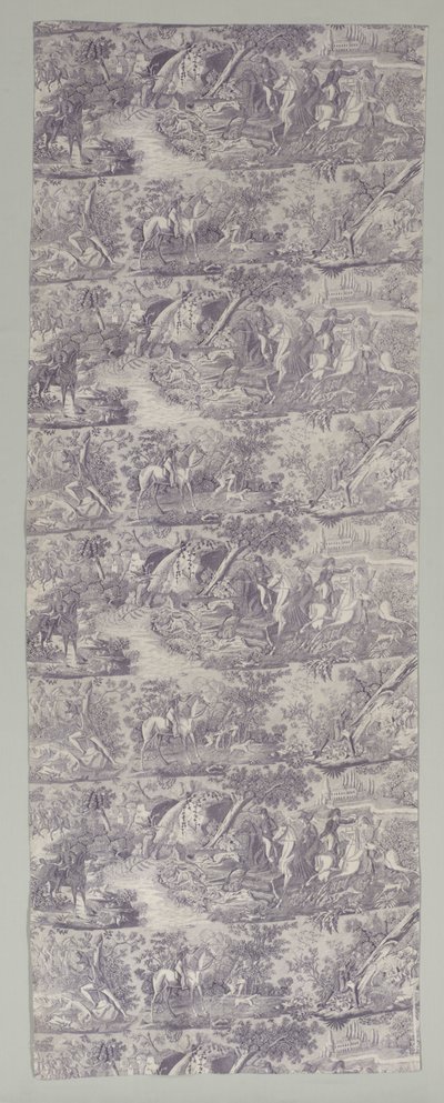 1800年代初期的狩猎场景。 作者 不明