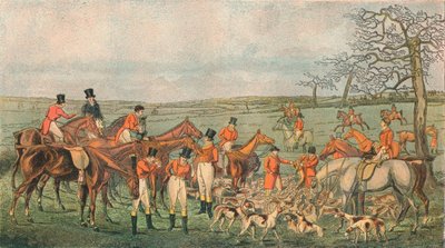 1827年在莱斯特郡打猎-1890年去世。 作者 不明