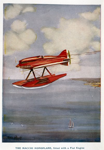 Hydravion Macchi单翼飞机，Schneider Trophy，1929年9月 作者 不明