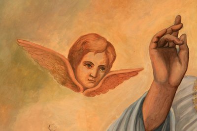 Icon detail at Aghiou Pavlou monastery on Mount Athos Grece 作者 不明