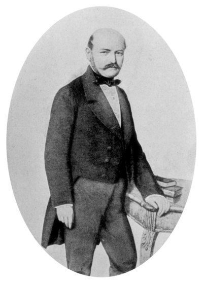 伊格纳兹·菲利普·塞梅维斯（Ignaz Philip Semmelweis）1818-1865年，匈牙利产科医生，十九世纪 作者 不明