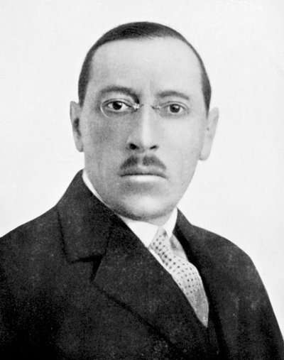 伊戈尔·斯特拉文斯基（Igor Stravinsky），俄罗斯出生的作曲家，1920年左右 作者 不明