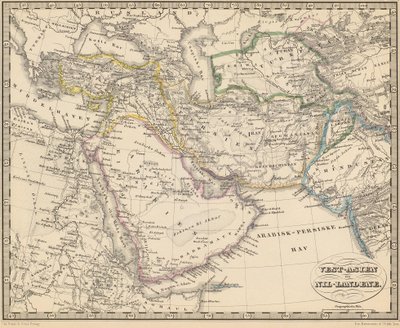 插图来自于作者不详、由Chr.Steen & Søn出版的Atlas over alle Jordens Dele一书（哥本哈根，1857）。 作者 不明
