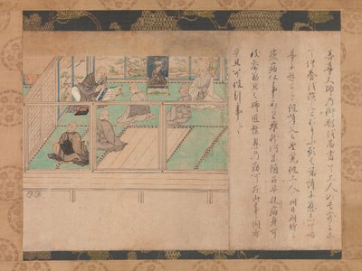 Honen Shuikotokuden-e的插图传，ca。 1310-20。 作者 不明