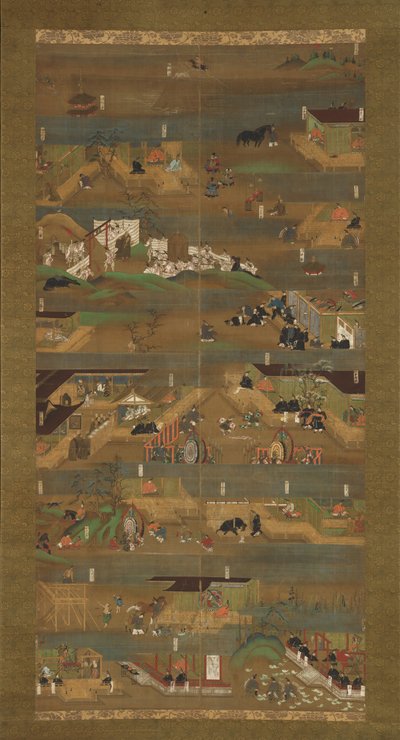 Shotoku Shotoku Taioku Taishi e-den王子传记插图，十四世纪。 作者 不明