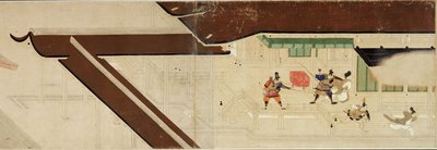 平治内战故事插图帝国对六原的访问1卷轴，十三世纪 作者 不明