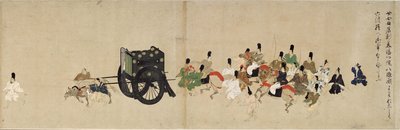 平治内战故事插图帝国对六原的访问5卷轴，十三世纪 作者 不明