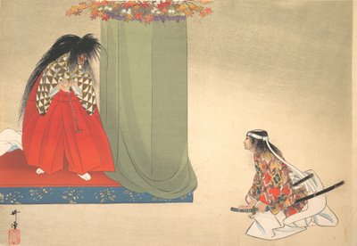 能舞场景的插图，约1910年，约1910年。 作者 不明
