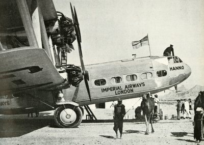 帝国航空Handley-Page HP 42双翼飞机Hanno，Gwadar，Baluchistan，c1931-c1940 1946。 作者 不明
