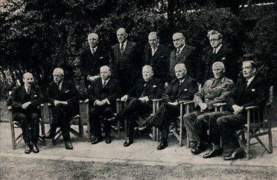 帝国会议于1943年5月在伦敦开会，1945年。 作者 不明