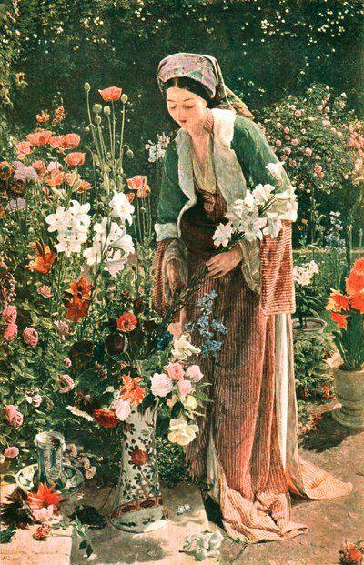 在Beys花园中，1865年，c1902。 作者 不明