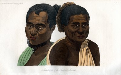 桑威奇群岛的居民，1848年 作者 不明