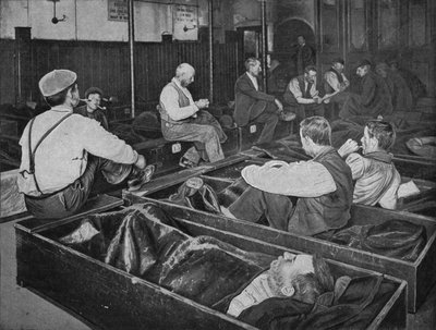 伦敦拉特克里夫市Medland Hall无家可归者收容所内，c1900年，1901年 作者 不明