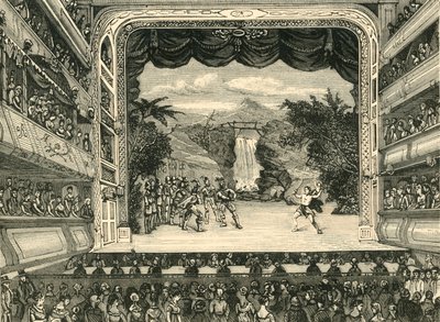 1881年于1804年在科芬园剧院的内部。 作者 不明