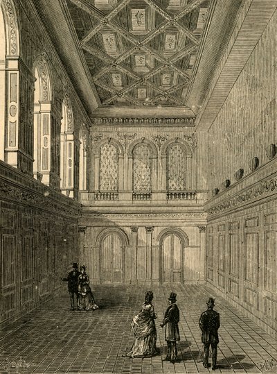 Haberdashers Hall的内部，1876年，1897年。 作者 不明