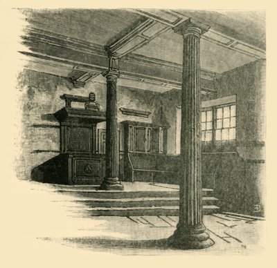 语法学校的内部，1898年。 作者 不明