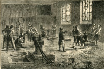 铸币厂内部，c1872。 作者 不明