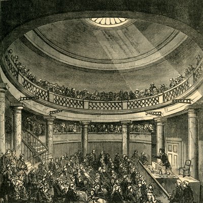 圆形大厅内部，黑衣修道（Blackfriars Road），1820年，c1878年。 作者 不明