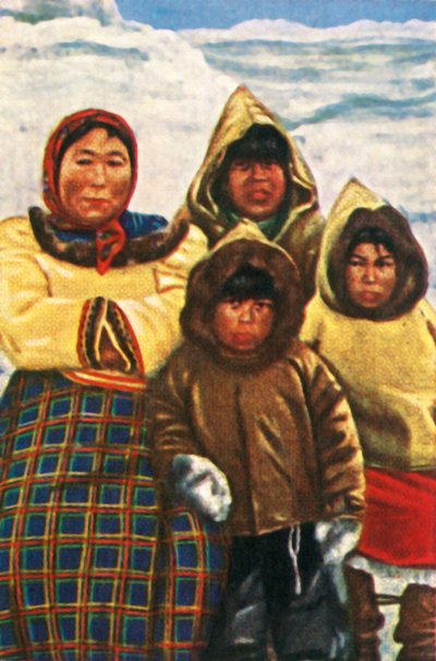 来自加拿大北部拉布拉多的因纽特人，摄于1928年。 作者 不明