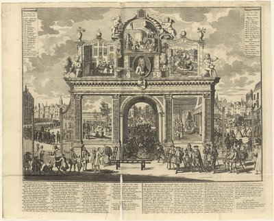 投资方案：1720年，在被毁股东的墓地竖起纪念拱门。 作者 不明