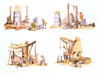 铸造厂，1802年 作者 不明
