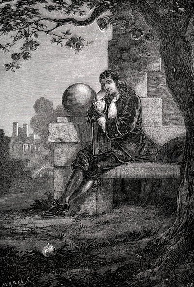 艾萨克·牛顿（Isaac Newton），英国科学家和数学家，十七世纪c1880 作者 不明