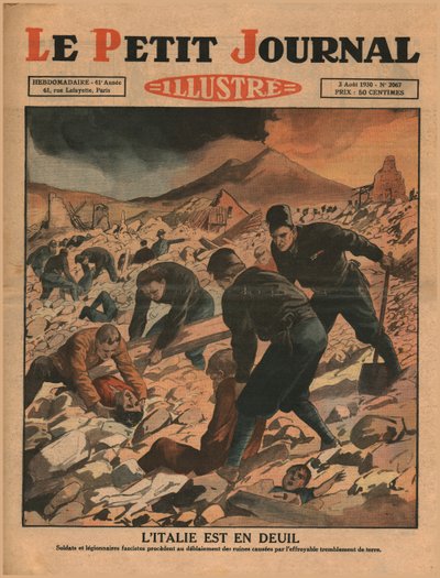 意大利在哀悼中，1930年。 作者 不明