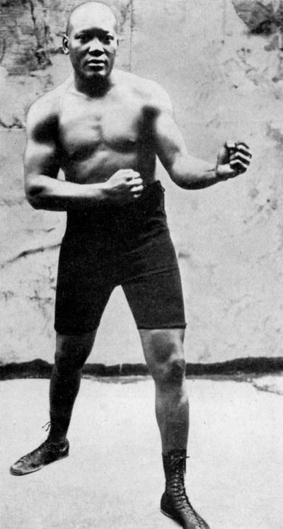 杰克·约翰逊（Jack Johnson），第一位黑人世界重量级拳击冠军，1908年-1951年 作者 不明