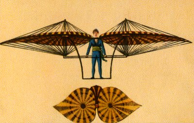 雅各布·德根斯（Jacob Degens）飞行机，1808年，1932年。 作者 不明