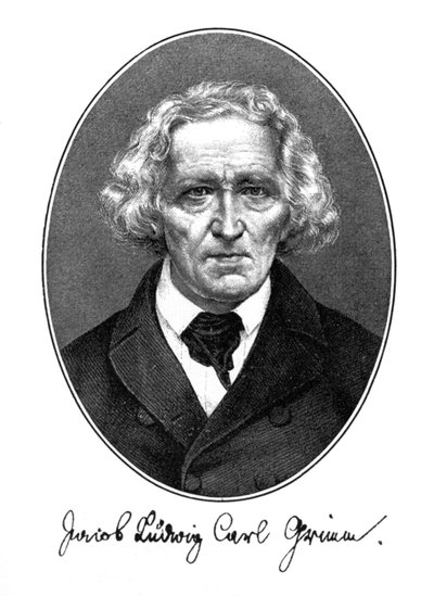 雅各布·路德维希·卡尔·格林（Jakob Ludwig Karl Grimm），德国作家，语言学家和神话学家，1887年 作者 不明