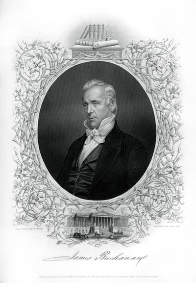 詹姆斯·布坎南（James Buchanan），美国第15任总统，1862-1867年 作者 不明