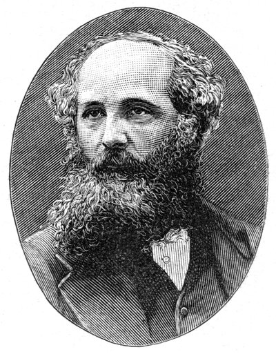 詹姆斯·克莱克·麦克斯韦（James Clerk Maxwell）1831-1879，苏格兰理论物理学家，[1896] 作者 不明