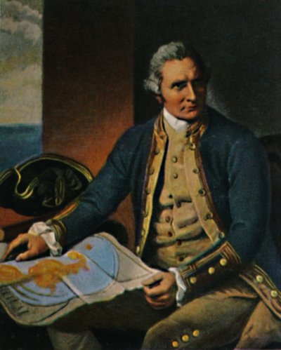 詹姆斯·库克（James Cook）1728-1779。 -1934年《舞蹈》（Dance）绘画后的雕刻。 作者 不明
