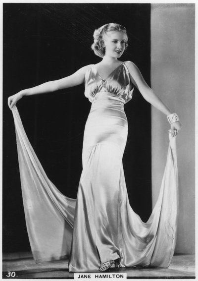 简·汉密尔顿（Jane Hamilton），美国电影女演员，1938年 作者 不明