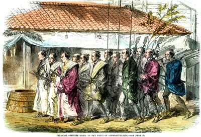 1865年日本军官要去祝贺日本 作者 不明