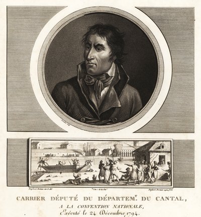 Jean-Baptiste Carrier，康塔尔省国民大会代表，1794 年被送上断头台 作者 不明