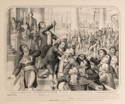 让-兰伯特-塔利安于1794年9月9日在国民大会的护民官处......。 作者 不明