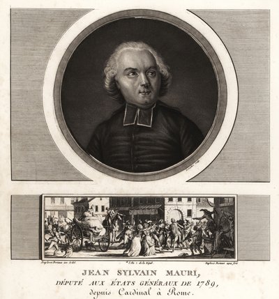 Jean-Sylvain Mauri 或 Jean-Sifrein Maury (1746-1817)，法国红衣主教、大主教和蒙特菲亚斯科内主教 作者 不明