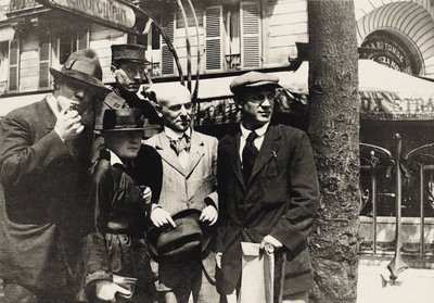 Jean Cocteau, Manuel Ortiz de Zárate, Henri-Pierre Roché, Marie Vassilieff, Max..., 1916. 作者 不明